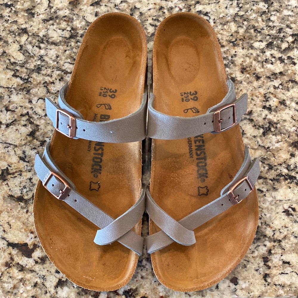 Birkenstock Mayari stone sandals size 39